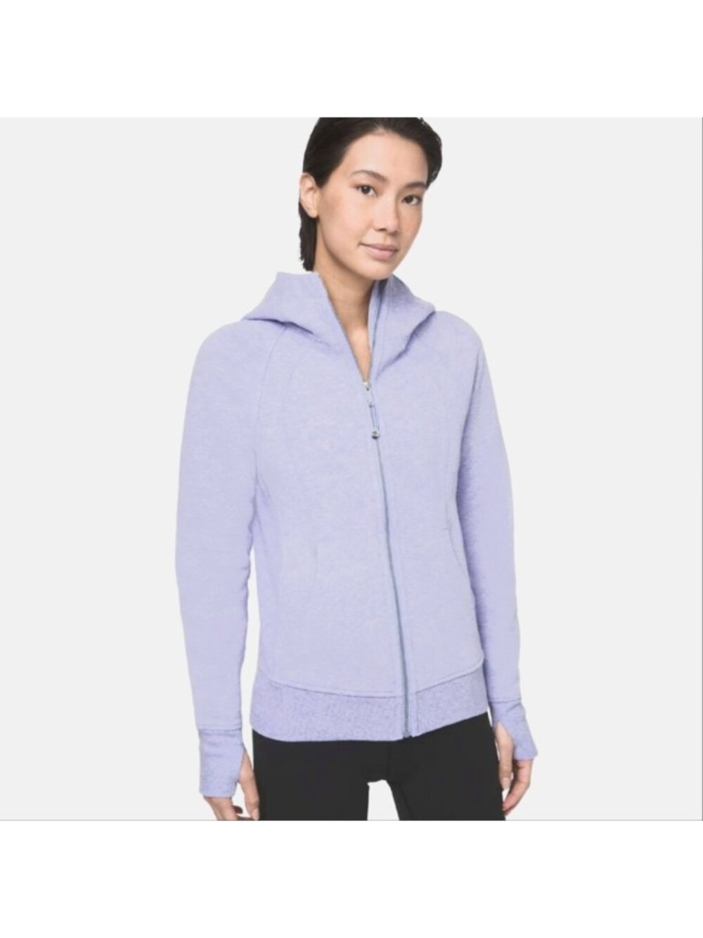 Lululemon Scuba Hoodie *Light Cotton Fleece Heathered Lavender Dusk